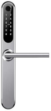 BOT Elektronisches Türschloss, SMART Lock Doorknob, TTlock, Bluetooth, Smart-Funktion – Schloss mit Fingerabdruckleser, Ohne Zylindereinsatz (Silber, Ohne Zylindereinsatz)