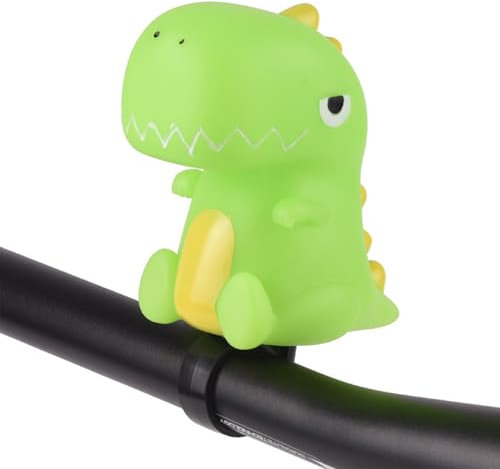 Ziyonix Dinosaurier Fahrradklingel Kinder, Mini Hupe Fahrrad Klingel Fahrrad-Quetschhupe, Lustige Fahrradhupe für Kinder Jungen Mädchen Kinderfahrrad Roller Laufrad Dreirad (1 Stück)