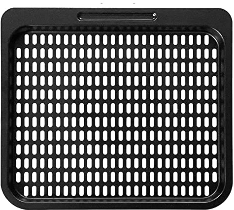 Kitchen Air Cooking Tray for Oven Baking Cookie Sheet Pan Nonstick Grid Design Carbon Steel Mesh for InstantVortex Cooking Trays Useful Fryers Tray Removable Wide Application Square Fryer Plate