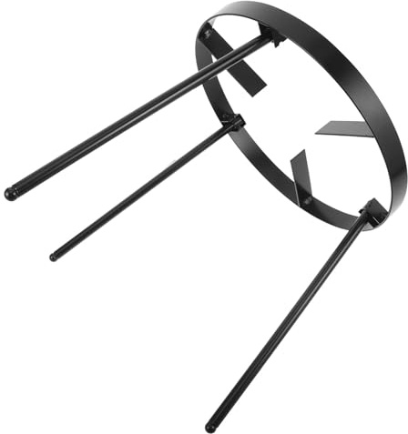 CORHAD Cast Iron Campfire Cooking Tripod for Outdoor Camping Portable Grill Stand for Open Fire Cooking Kettles and Pots Heavy-duty Fire Pit Holder for Bbq Picnics Group Parties and