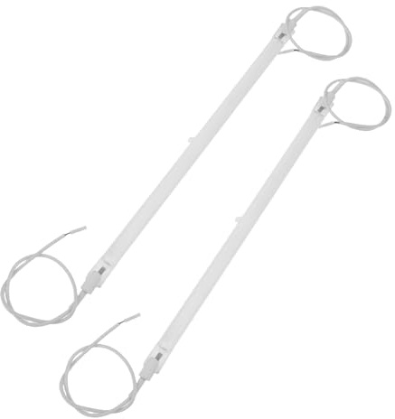 DECOMELODY Tube Chauffant Quartz Infrarouge 23 Cm Câble, Élément Chauffant de Remplacement pour Radiateur D'appoint, Lot de 2 Tiges Chauffantes Céramiques pour Chauffage Extérieur Patio,
