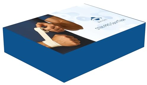 8 Rollen Sporttape weiß 3,8 cm x 13,7 m – Unelastisches Athletic Tape – Finger Tape – Stark haftend – Handreißbar, wasserabweisend – Für Training und Wettkampf - axion®