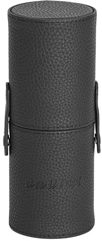 da Vinci, JOY Pinselbox, 4-teiliges Pinselset im Reiseetui, schwarz, sicherer Transport & Aufbewahrung, stylisches Design, geeignet als Geschenk, Handmade in Germany