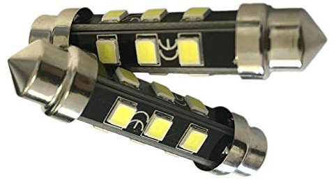 CARALL 24V Lampada Led Siluro T11 C5W smd 2835 No Polarità 360 Gradi Bianco Freddo Durata Garantita (42mm)