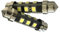 CARALL 24V Lampada Led Siluro T11 C5W smd 2835 No Polarità 360 Gradi Bianco Freddo Durata Garantita (42mm)
