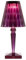Kartell Big Battery Lampada da Tavolo, Prugna, 37,3 x 17 cm