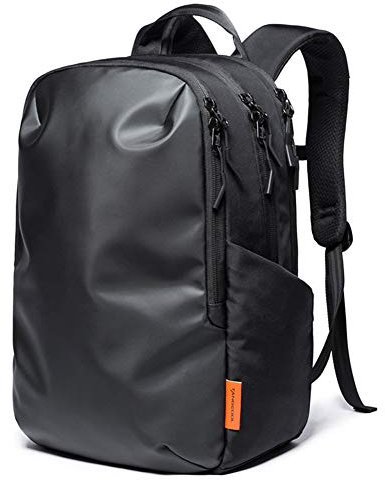 Laptop Rucksack Herren Wasserdichter Reiserucksack, Oxford Polyester, Geeignet Für Reisen, Reiten, Schule, Business, 48 * 32 * 19 cm (Black)