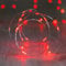 Lights4fun 12x 20er LED Draht Micro Lichterkette rot Batteriebetrieb