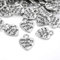 100 Stück Antique Herz Charm Made with Love Charm Anhänger Handmade knöpfe Metall Label Hand Made DIY Handwerk Schmuck Herstellung Zubehör Basteln Dekorationen
