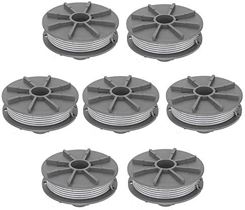 7 Stück Fadenspule für Gardena 5307-20 Rasentrimmer Art 8846 8847, Gardena 5307-20 Ersatzspule für Rasentrimmerspulen Rasentrimmerfaden