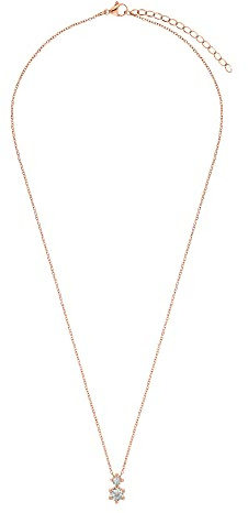 Heideman Halskette Iva Damen aus Edelstahl rosegold farbend poliert Kette für Frauen mit Stein weiss