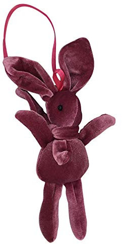Anhänger Geschenk Puppe Tag Hase Valentinstag Anhänger Dekoration Blumendekoration & Aufhänger Windspiele Für Draußen Edelstahl 30 (Red, One Size)