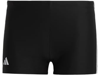 adidas Homme Classic 3-Stripes Swim Boxers, Black / White, L-XL