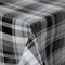 Wachstuch Wachstischdecke Tischdecke, Black and White Series mit Paspelband Kiel Eckig 130 x 260 cm, Abwaschbar