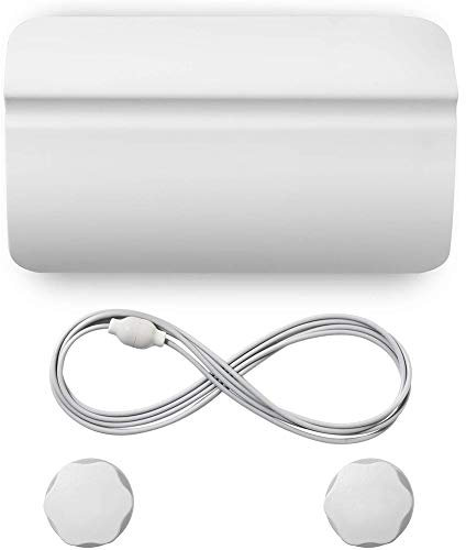 Automatic Pets Door Opener, Automotive Pet Dog Door Private Access Door, Cat Private Handle Pet Door, for Training Pets Dogs Cats Free-Access Entry Exit Room Toilet(White)