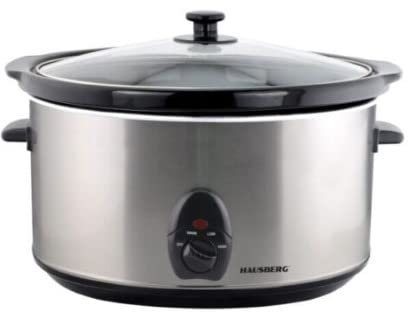 HAUSBERG SLOW COOKER PROFESSIONALE ELETTRICO IN ACCIAIO INOSSIDABILE 320W PENTO