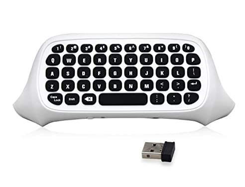 Dwdzey Tastiera e Chatpad per Xbox One, Xbox Series S/X, Controller Wireless 2.4G, Nero
