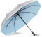 ZOMAKE Parasol,UPF 50+Paraguas de protección UV,paraguas automático de apertura y cierre,paraguas de revestimiento de plata pequeño,paraguas de bolsillo plegable(Plata Azul Claro)