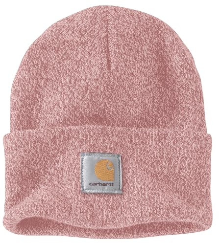 Carhartt Cappellino da Uomo in Acrilico A18, Tinta Rosa/Rosa Tenue Maral, Taglia Unica