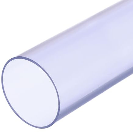 QUARKZMAN 4 Tubo Rigido, Ttubo Trasparente PVC 106mm Id 110mm OD 14 Alto Impatto per Acqua Tubo Acquario Pesci Acquario Serra Giardino Trasparente Blu