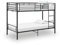 Willood Etagenbett Stockbett Hochbett Etagenbettgestell Schwarz Metall 90×200 cm