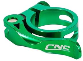 wanhaoaony Bike Seat Clamp Bike Seatpost Clamp Ultralight Bicycle Seat Post Clamp 31.8mm 34.9mm Aluminum Mountain Road Bike Seat Post Clamp MTB Seat Post Clamp(Green 34.9mm)