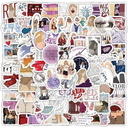vkwe 200 Pack Singer Stickers - Waterproof, Pop Singer Decal, Disposable, Fashion Aesthetic Trendy Music Scrapbook Stickers for Laptop, Water Bottles, Book, Guitar, Suitcase, Skateboard