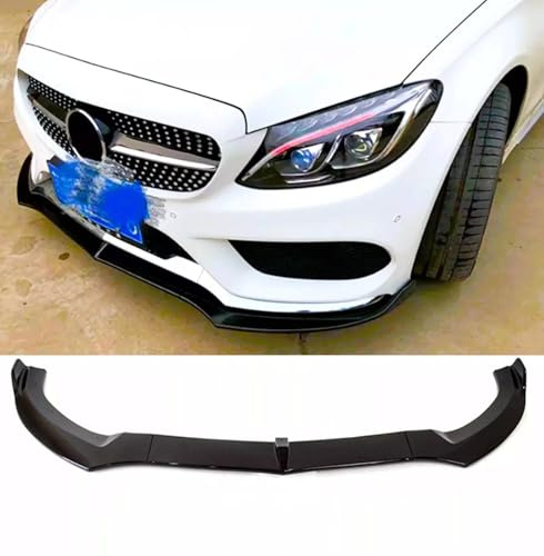 For Auto Perfectionists UK Front Spoiler Compatible With Mercedes C Class AMG Line C43 W205 C205 2014-2018 ABS Carbon Fibre