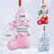 Personalisierte Weihnachtsanhänger mit 2/3/4/5/6/7/8 Familiennamen und Text - 2024 Kunstharz-Weihnachtsbaumschmuck Personalisierte Weihnachtskugeln Familie Individuelle Geschenke