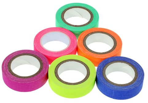 NUOBESTY Cinta Fluorescente y Neón para Fiestas De 15mm x Cinta De Tela para Efecto De Luz Ideal para Decoraciones y Eventos Nocturnos