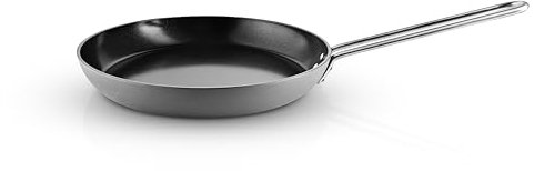 Eva Trio Grey Line Frying Pan 28 cm Ceramic Slip-Let® Non-Stick Coating Easy & Effective Preparation Ideal for Everything From Crispy Crusts to Delicate Ingredients Grey