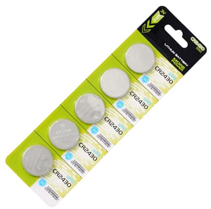 omiinitio Lot de 10/5 piles bouton CR2430 3 V au lithium CR2430 pour montres et appareils médicaux faible taux d'auto-décharge