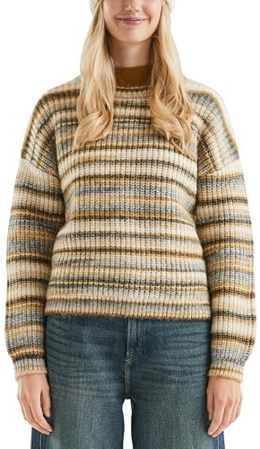 QS Weicher Pullover in bunter Multimelange Optik