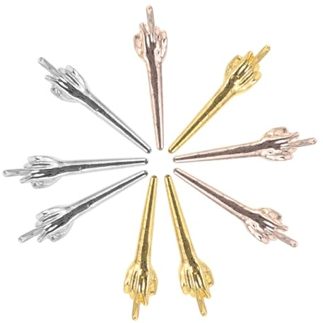 Toyvian 9 Stück Teiliges Kartenspiel Zählstäbe aus Robustem Resin Fingerförmige Spielfiguren für Einfaches Punktezählen bei Brett und Kartenspielen Tragbare und Kreative Spielzubehör für