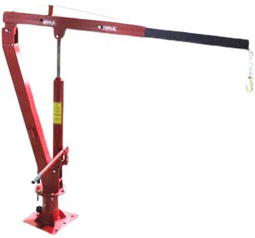 Treuil électrique de 907,2 kg - Grue hydraulique compacte - Portable - Pliable - Machine de levage électrique pour petits véhicules