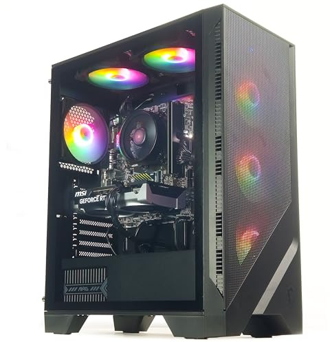 ionz Gaming PC - MSI PBM, Ryzen 5 5500, Nvidia RTX 3050, 16GB DDR4 RAM, 1TB M.2 NVMe SSD, Windows 11, 500W 80+ PSU, WiFi, MSI 120A Airflow Case - Black