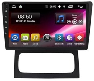 Car Radio per Renault Clio Campus 9 Pollici Android 15 Auto Tablet Stereo con Bt Fm Wifi Dual Usb Controllo Del Volante Ahd Per, 4 Core 2G+64G
