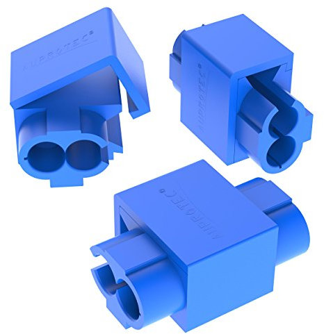 AUPROTEC 25x Rubacorrente 0,75-2,5 mm² blu Morsetti Ruba Corrente Connettori Rapidi Isolati PP Ottone Stagnato Terminali per Cavi Fili Elettrici