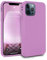 MyGadget Cover per iPhone 12 | 12 Pro - Custodia Protettiva in Silicone Morbido Case TPU Flessibile - Protezione Antiurto & Antigraffio Rosa Viola