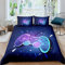 AYMAING Bettbezug Set Gamepad Thema für Jungen Jugendliche Gamer Kinder Videospiele Bettwäsche Set 135x200 cm Lila Luxus Galaxy Zimmer Dekor Game Controller