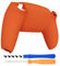 eXtremeRate Rückseite Abdeckung Kompatibel mit ps5 Controller, Hülle Case Gehäuse Ersatz Schale Abdeckung für ps5 Controller Zubehör(Orange)