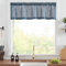 TOPICK Navy Blue Net Curtains 16 Inch Drop Small Cafe Curtains Short Sheer Voile Curtain Valance for Kitchen Sink Bedroom Bathroom Cupboard Rod Pocket 1 Panel