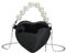 Herzförmige Umhängetasche Für Damen – Modische Kleine Crossbody Bag in Schwarz Ideal Für Partys Hochzeiten Und Besondere Anlässe