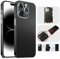 TF Skins kompatibel mit iPhone 15 Pro Max, Skin Schutzfolie mit 360° Schutz, super dünn und resistent (Matt Schwarz)