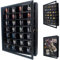 FramePro Shadow Box Frame 16x20 Inch with Removable Shelves Deep Memory Box Display Case for Collectors Keepsake Coins Military Medals Pins Wedding Flowers Black