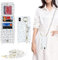 Zouzt for iPhone Xs Max Case with Cord and Card Holde, Zipper Wallet Case with Crossbody Lanyard Ring Adjustable Necklace Protective Cover Women for iPhone Xs Max 6.5 Inch - White Leopard