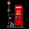 BRIKSMAX Led Licht für Lego Rote Londoner Telefonzelle 21347 - Compatible with Lego Ideas Bausteinen Modell - Ohne Lego Set