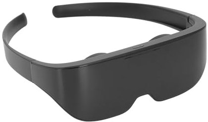 VR Glasses, Smart 3D VR Glasses with Massive 2.1 Inch Screen Micro OLED Virtual Theater, 4K, 3D Movie, DLNA, Miracast, AirPlay, Adjustable Brightness, Watch on PC/Tablets/Game