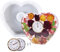 BVI BOOMERVIVI Harz Form Silikon, Herz Uhr Harz Gießen Silikonform, DIY Desktop-Uhr Epoxy Harz Form Mit 2 Uhrwerk Zubehör Für Desktop Home Decoration (Flaches Zentrum)