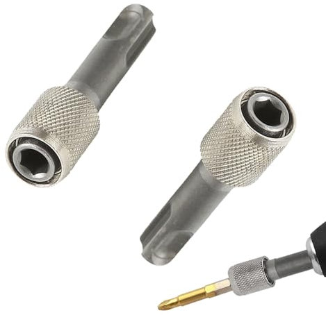 2 PCS SDS Chuck Adapter 6.35MM Drill Bit Adaptor Professional SDS Hex Socket Drill Holder Converter for Drill Hammer